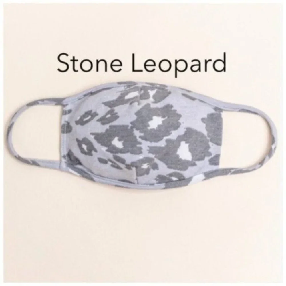 Washable Reusable Face Mask Protective Filter Pocket Fashion Color Stone Gray